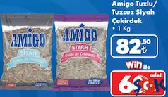 AMİGO TUZLU/TUZSUZ SİYAH AYÇEKİRDEĞİ 1 KG
